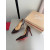 Christian Louboutin Burgundy Patent Leather 100mm Stiletto Heel Kate Pumps