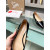 Christian Louboutin Black Patent Leather Pointed‑Toe Low‑Wedge Heel Flats