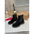 Christian Louboutin Black Suede Lug‑Sole Chelsea Ankle Boots
