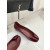 Christian Louboutin × Maison Margiela Burgundy Patent Tabi Split‑Toe Flat Shoes