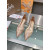 Christian Louboutin Clear PVC Gold Crystal Pointed‑Toe Flat Pumps
