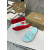 Christian Louboutin Mint Green Rubber Spiked Slide Sandal