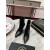 Christian Louboutin Black Leather 85mm Stiletto Heel Pointed Toe Ankle Boots
