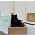 Christian Louboutin Black Suede Silver‑Spiked Chelsea Ankle Boots