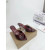 Christian Louboutin Burgundy Patent 85mm Pointed‑Toe Mule Heels