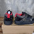 Christian Louboutin Black Suede Silver Glitter Spiked Platform Low‑Top Sneakers