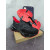 Christian Louboutin Black Spiked‑Sole Chunky Lace‑Up Sneakers With Red Lining