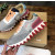 Christian Louboutin Multi‑Color Glitter‑Suede Mesh Lace‑Up Sneakers Red Shark‑Tooth Sole