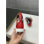 Christian Louboutin Red Graffiti Print High‑Top Sneakers