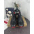 Christian Louboutin Black Slip‑On Sneakers Red Zigzag Sole Spiked Heel