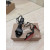 Christian Louboutin Black Patent Leather 100mm Stiletto Heel Ankle‑Strap Sandals