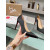 Christian Louboutin Black Satin Scalloped Pointed‑Toe 100mm High Heel Pumps