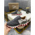 Christian Louboutin Grey Suede Red Zigzag Sole Low‑Top Sneakers