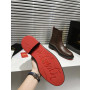 Christian Louboutin Brown Leather Chelsea Ankle Boots