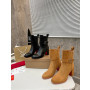 Christian Louboutin Black Croc‑Effect Leather 85mm Block‑Heel Chelsea Ankle Boots with CL Buckle