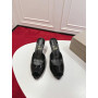 Christian Louboutin Black Patent Peep‑Toe Stiletto Heel Mules