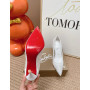 Christian Louboutin White Mesh Crystal‑Embellished 100mm Pointed‑Toe Stiletto Heel Pumps