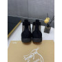 Christian Louboutin Gunmetal Strass Rhinestone High‑Top Sneakers