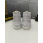 Christian Louboutin White Leather Full Silver‑Spiked High‑Top Sneakers