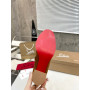 Christian Louboutin Cognac Suede Side‑Zip Block‑Heel Ankle Boots 85mm heel
