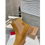 Christian Louboutin Tan Suede Lug‑Sole Chelsea Ankle Boots