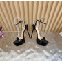 Christian Louboutin Black Patent Bow Pointed‑Toe Stiletto Heel Pumps