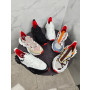 Christian Louboutin Pink‑Beige Spiked‑Sole Lace‑Up Chunky Sneakers Red Lining