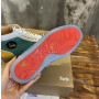 Christian Louboutin Multicolor Mixed‑Media Spiked High‑Top Sneakers