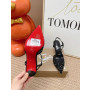 Christian Louboutin Black Mesh 80mm Apostropha Crystal‑Embellished Slingback Stiletto Heel Pumps