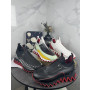 Christian Louboutin Multicolor Leather Slip‑On Spiked Sneakers Red Shark‑Tooth Sole
