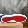 Christian Louboutin Slate Nubuck Leather Slip‑On Loafers